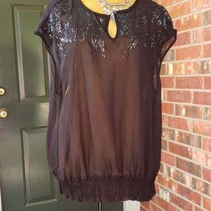 LANE BRYANT SHEER BLOUSE